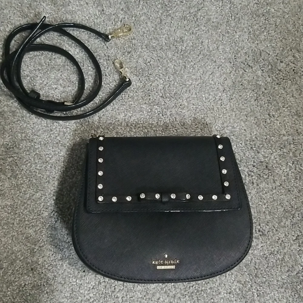 Kate Spade Cameron Street Jeweled Small Byrdie in Black - Picture 2 of 16